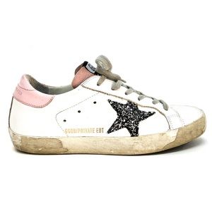 GOLDEN GOOSE LIMITED EDITION PINK STAR SUPERSTAR SNEAKERS 37